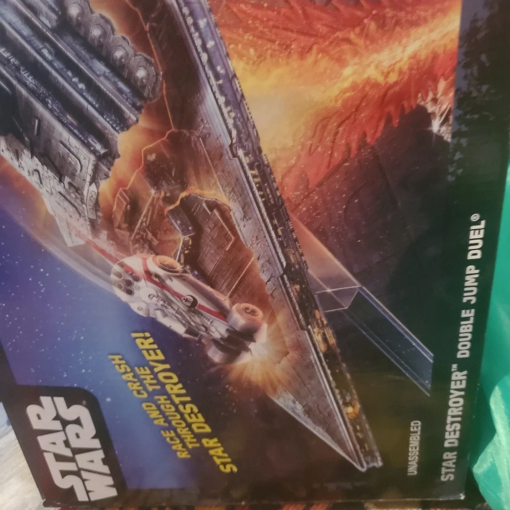 Hot wheels car ships star wars star destroyer double jump duel